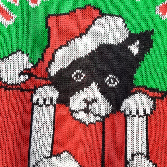 Meowy Christmas Ugly Xmas Sweater - Blitzen - Picture 3 of 4
